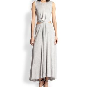 A.L.C. Alejandro Knotted Jersey Dress Heather Grey